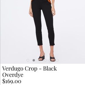Paige Verdugo Crop in black, size 25. EUC.